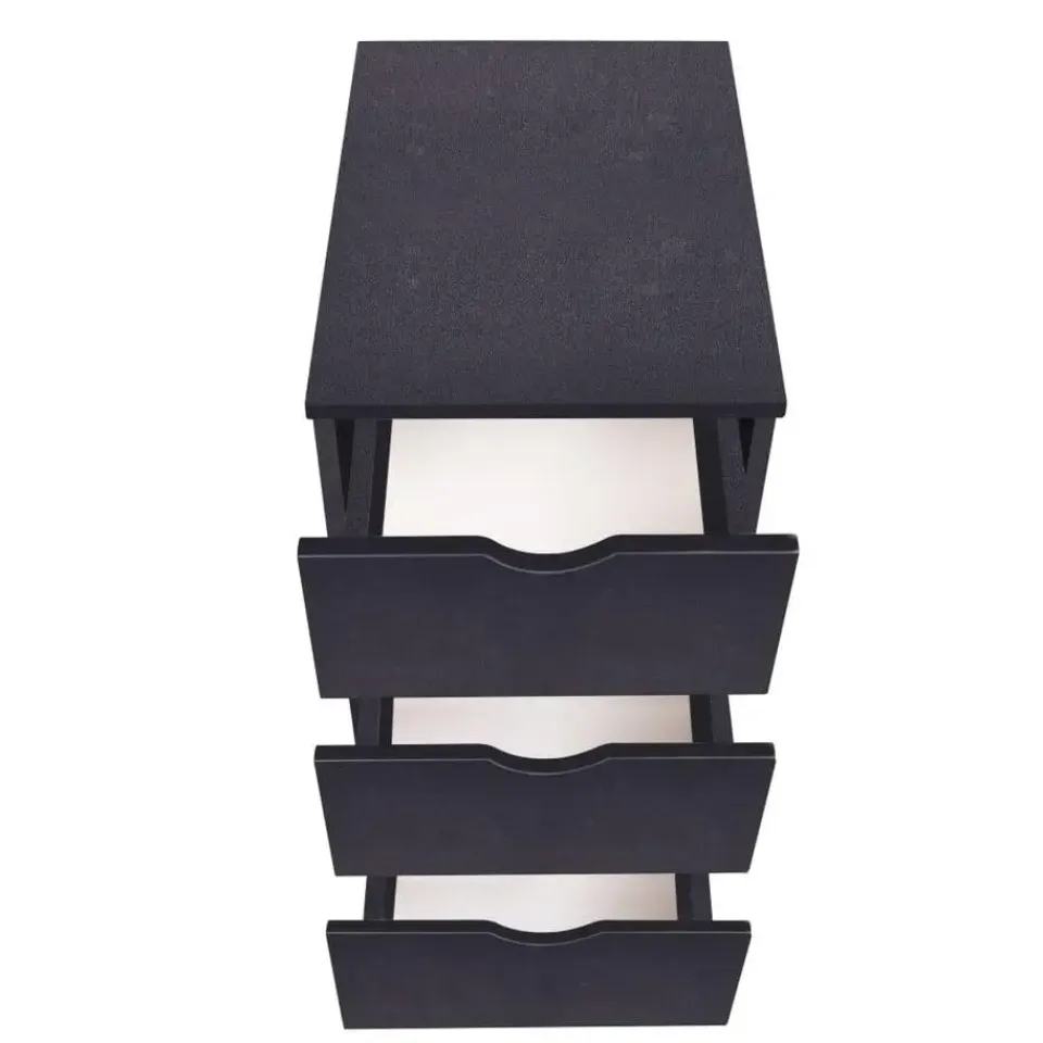 vidaXL - Ladekast - Zwart - Bewerkt hout Outlet