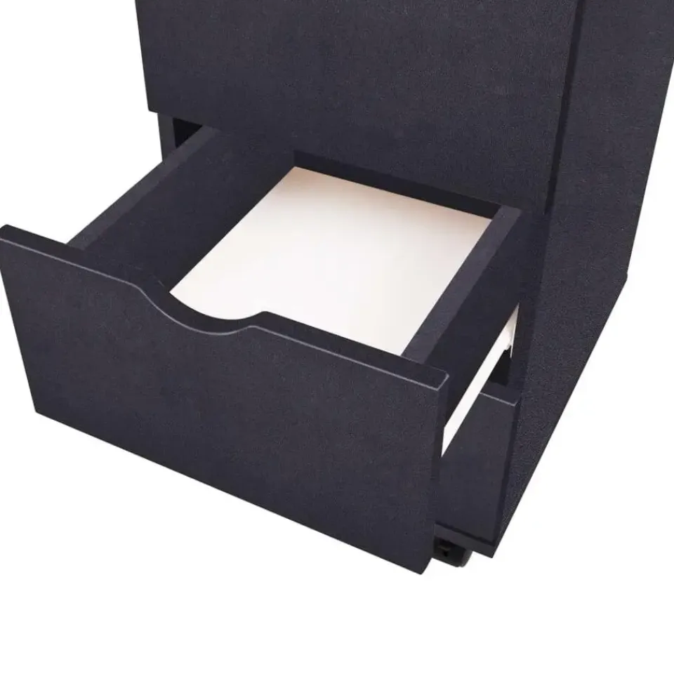 vidaXL - Ladekast - Zwart - Bewerkt hout Outlet