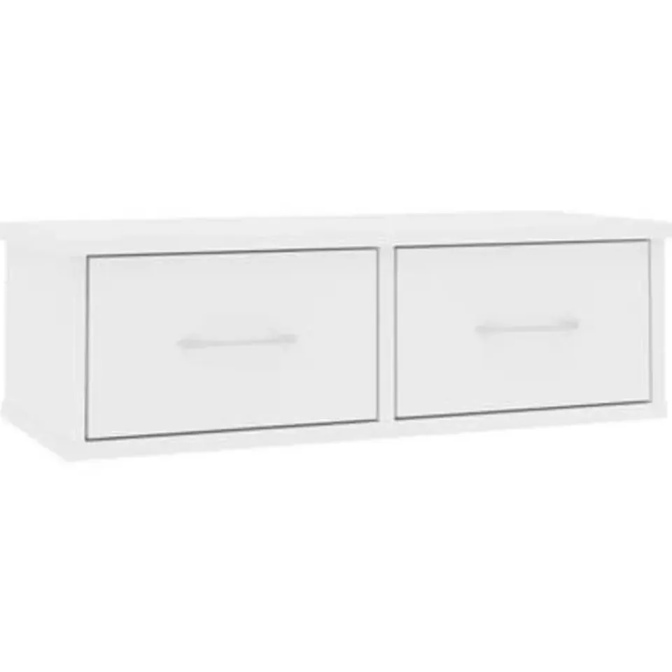 vidaXL - Ladeschap - Wit - Bewerkt hout Best