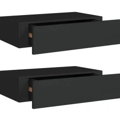 vidaXL - Ladeschap - Zwart - MDF Best