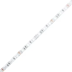 vidaXL - LED TV-meubel met 2 deuren - Zwart eiken - Hout en glas - 120x30x50 cm