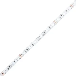 vidaXL - LED TV-meubel met 4 deuren en 2 vakken - Zwart - Hout - 180x34x50 cm Online