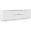 vidaXL - LED TV-meubel met 2 lades en 4 deuren - Wit - Hout - 160.5x41x50 cm Sale