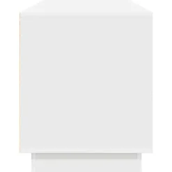 vidaXL - LED TV-meubel met 2 lades en 4 deuren - Wit - Hout - 160.5x41x50 cm Sale