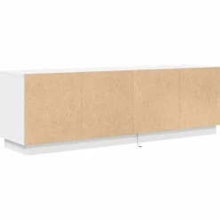 vidaXL - LED TV-meubel met 2 lades en 4 deuren - Wit - Hout - 160.5x41x50 cm Sale