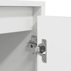 vidaXL - LED TV-meubel met 2 lades en 4 deuren - Wit - Hout - 160.5x41x50 cm Sale