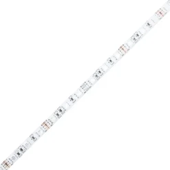 vidaXL - LED TV-meubel met 3 deuren en glas legplanken - Wit - 200x36.5x40 cm Clearance