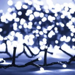 vidaXL - Led-slinger - Cold white and dark green - 13 m Clearance