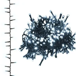 vidaXL - Led-slinger - Cold white and dark green - 25 m Clearance