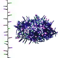 vidaXL - Led-slinger - Pastel multicolour and dark green - 13 m New