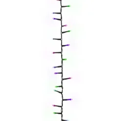 vidaXL - Led-slinger - Pastel multicolour and dark green - 13 m New