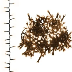 vidaXL - Led-slinger - Warm white and dark green - 13 m New