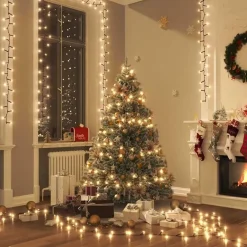 vidaXL - Led-slinger - Warmwit en donkergroen Discount