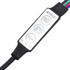 vidaXL - Led-spiegelkast - Zwart - Bewerkt hout Outlet