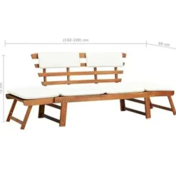 vidaXL - Ligbed - Bruin - Hout Outlet