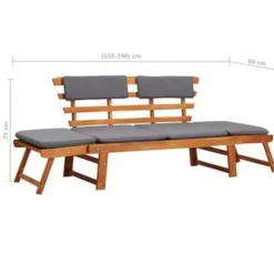 vidaXL - Ligbed - Bruin - Hout Hot