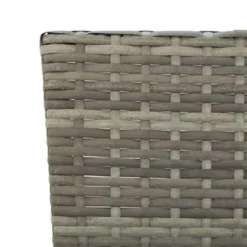 vidaXL - Ligbed - Grijs - Poly rattan New