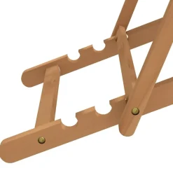 vidaXL - Ligstoel - Crème - Teakhout Hot