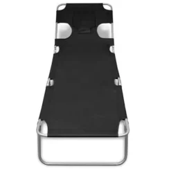 vidaXL - Ligstoel - Zwart - Stof Discount