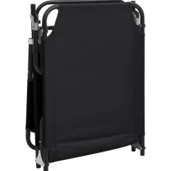 vidaXL - Ligstoel - Zwart - Staal Sale