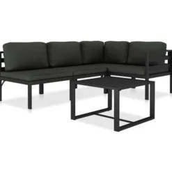 vidaXL - Loungeset - Antraciet - Aluminium Hot