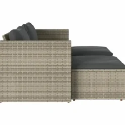 vidaXL - Loungeset - Grijs - Poly rattan Clearance