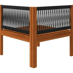 vidaXL - Loungeset - Wit - Acaciahout - 5 stuks- Met kussens New