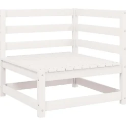 vidaXL - Loungeset - Wit - Grenenhout Online