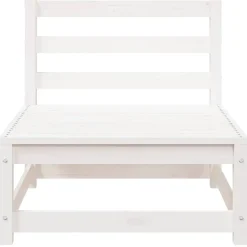 vidaXL - Loungeset - Wit - Grenenhout Online