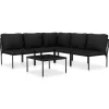 vidaXL - Loungeset - Zwart - PVC Sale