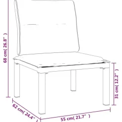 vidaXL - Loungeset - Zwart - Poly rattan Hot