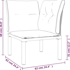 vidaXL - Loungeset - Zwart - Poly rattan Hot