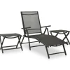 vidaXL - Loungeset - Zwart - Aluminium Best