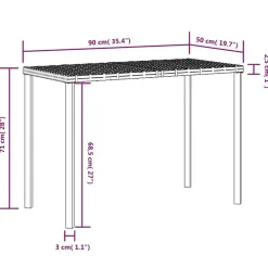 vidaXL - Loungeset (dinning) - Zwart - Poly rattan - 5 stuks - Met kussens Sale