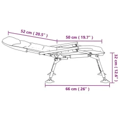vidaXL - Loungestoel met armleuning - Groen - Staal Discount