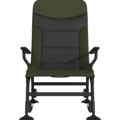 vidaXL - Loungestoel met armleuning - Groen - Staal Discount