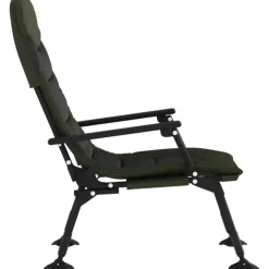 vidaXL - Loungestoel met armleuning - Groen - Staal Discount