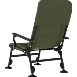 vidaXL - Loungestoel met armleuning - Groen - Staal Discount