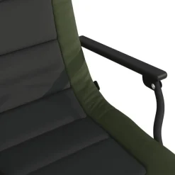 vidaXL - Loungestoel met armleuning - Groen - Staal Discount