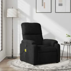 vidaXL - Massagestoel - Zwart - Microvezel Sale