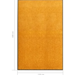 vidaXL - Mat - Oranje - Stof - 120 x 180 cm New