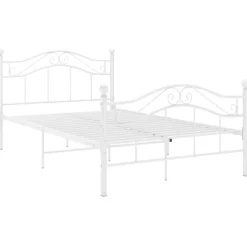 vidaXL - Metalen bed frame - Wit - 120x200 cm Best