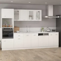 vidaXL - Onderkast - Wit - Bewerkt hout