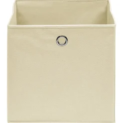 vidaXL - Opbergbox - Crème - Stof - 4 stuks Hot