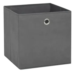 vidaXL - Opbergbox - Grijs - Stof - 4 stuks Best