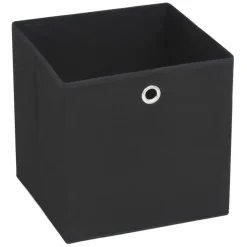 vidaXL - Opbergbox - Zwart - Stof - 4 stuks Hot