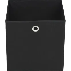 vidaXL - Opbergbox - Zwart - Stof - 4 stuks Hot