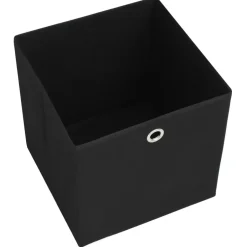 vidaXL - Opbergbox - Zwart - Stof - 4 stuks Hot