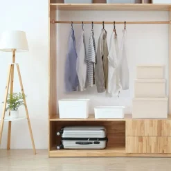 vidaXL - Opbergbox Opbergboxen - Crème - Stof Clearance