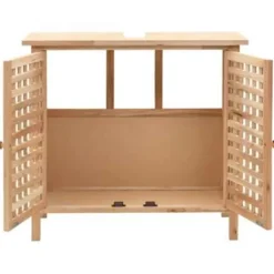 vidaXL - Opbergkast - Beige - Hout Discount